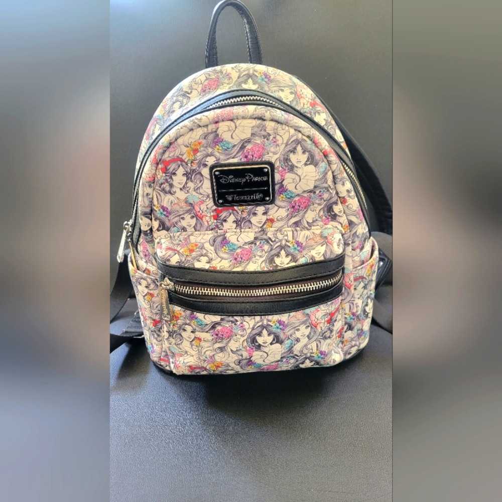 Rare Loungefly Disney Princess Sketch Mini Backpack